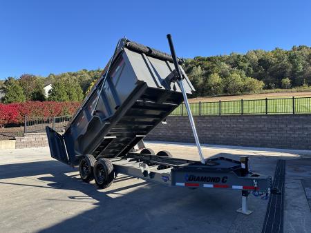 New Diamond C 14' LPT207 Telescopic Dump with 44  High Sides