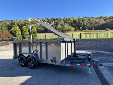 New Diamond C 14' LPT207 Telescopic Dump with 44" High Sides