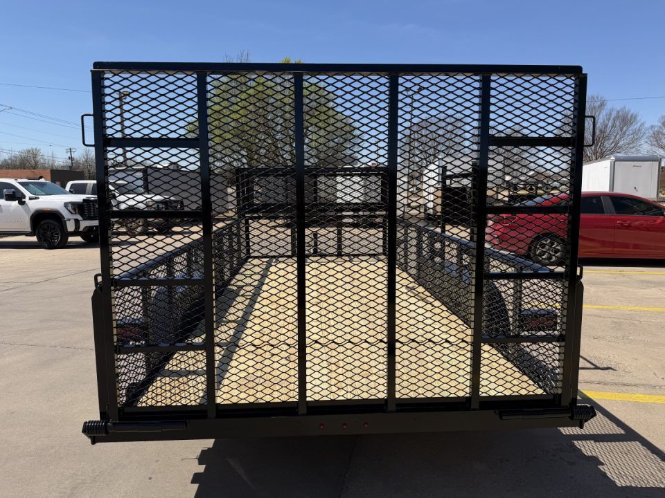 New #144207 2026 MP CUSTOMS 16 X 83 TANDEM AXLE PIPE TOP 7K LANDSCAPE TRAILER W/ 2' SIDES