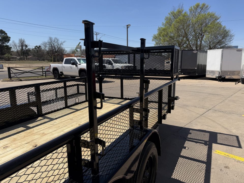 New #144207 2026 MP CUSTOMS 16 X 83 TANDEM AXLE PIPE TOP 7K LANDSCAPE TRAILER W/ 2' SIDES