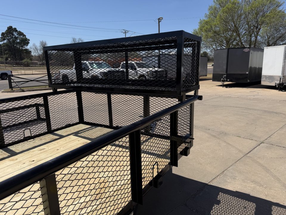 New #144207 2026 MP CUSTOMS 16 X 83 TANDEM AXLE PIPE TOP 7K LANDSCAPE TRAILER W/ 2' SIDES