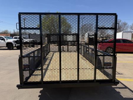 New #144207 2026 MP CUSTOMS 16 X 83 TANDEM AXLE PIPE TOP 7K LANDSCAPE TRAILER W/ 2' SIDES