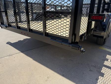 New #144207 2026 MP CUSTOMS 16 X 83 TANDEM AXLE PIPE TOP 7K LANDSCAPE TRAILER W/ 2' SIDES