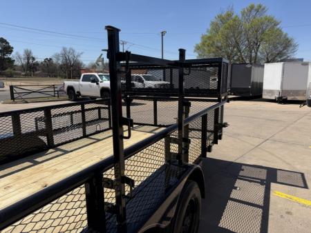 New #144207 2026 MP CUSTOMS 16 X 83 TANDEM AXLE PIPE TOP 7K LANDSCAPE TRAILER W/ 2' SIDES