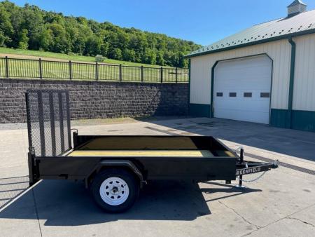 New Greenfield Trailers 10' Single Axle Utility - Solid Steel Sides