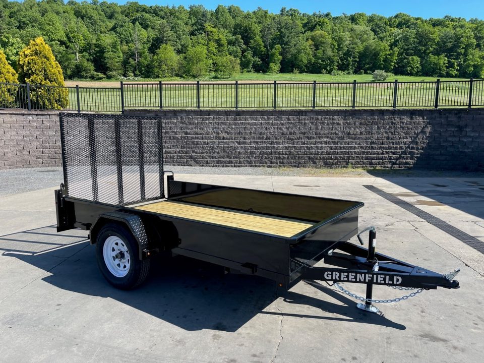 New Greenfield Trailers 10' Single Axle Utility - Solid Steel Sides