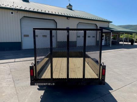 New Greenfield Trailers 10' Single Axle Utility - Solid Steel Sides