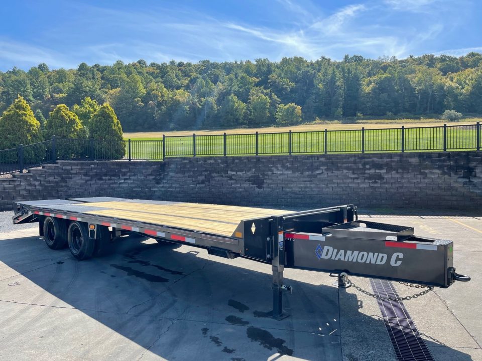New 2025 Diamond C Trailers PX212 Pintle Hitch w/ Duals 25' Equipment Trailer