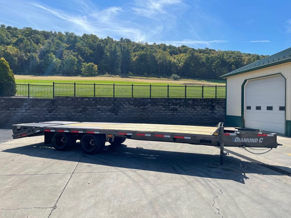 New 2025 Diamond C Trailers PX212 Pintle Hitch w/ Duals 25' Equipment Trailer