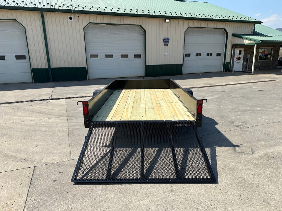 New Greenfield Trailers 12' Single Axle Utility - Solid Steel Sides