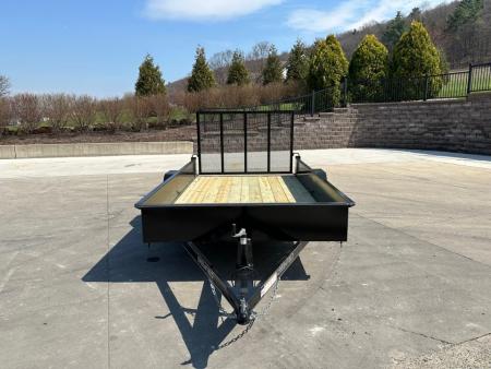 New Greenfield Trailers 12' Single Axle Utility - Solid Steel Sides