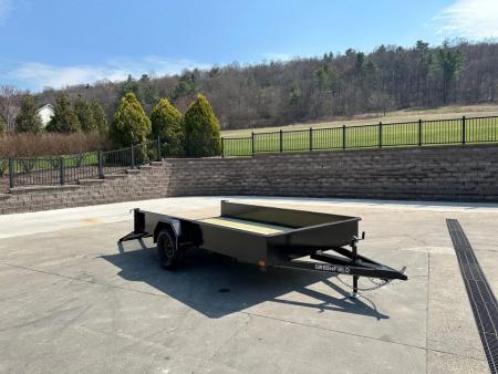 New Greenfield Trailers 12' Single Axle Utility - Solid Steel Sides