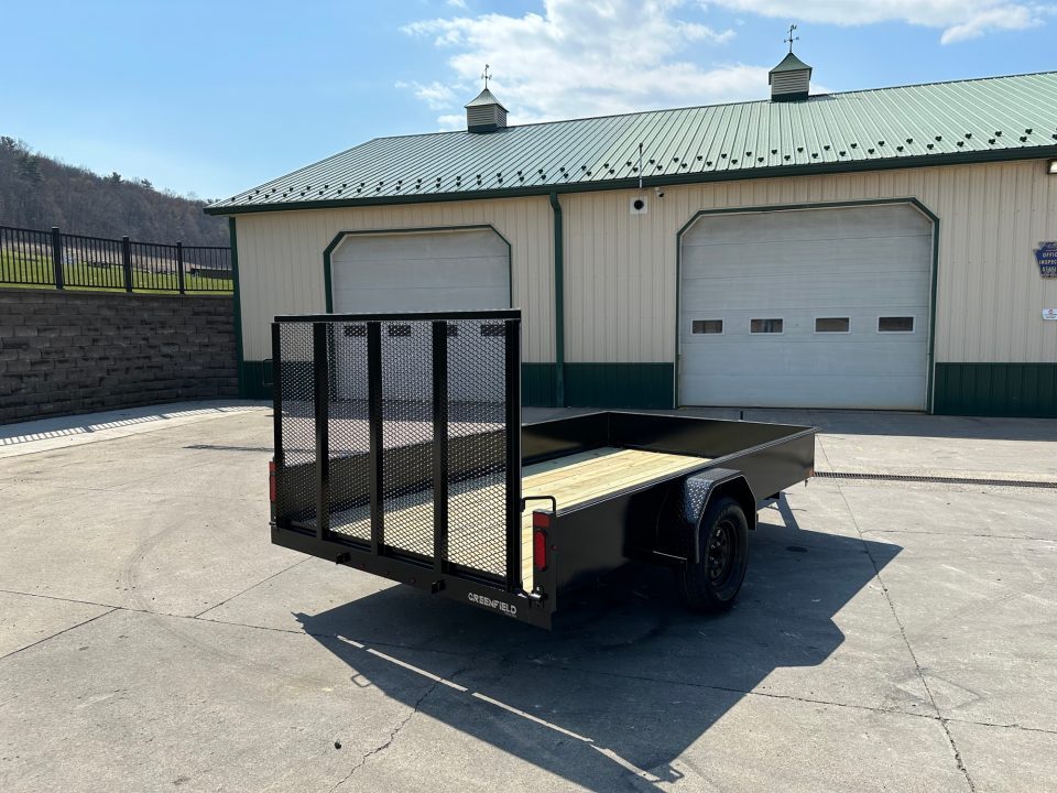 New Greenfield Trailers 12' Single Axle Utility - Solid Steel Sides