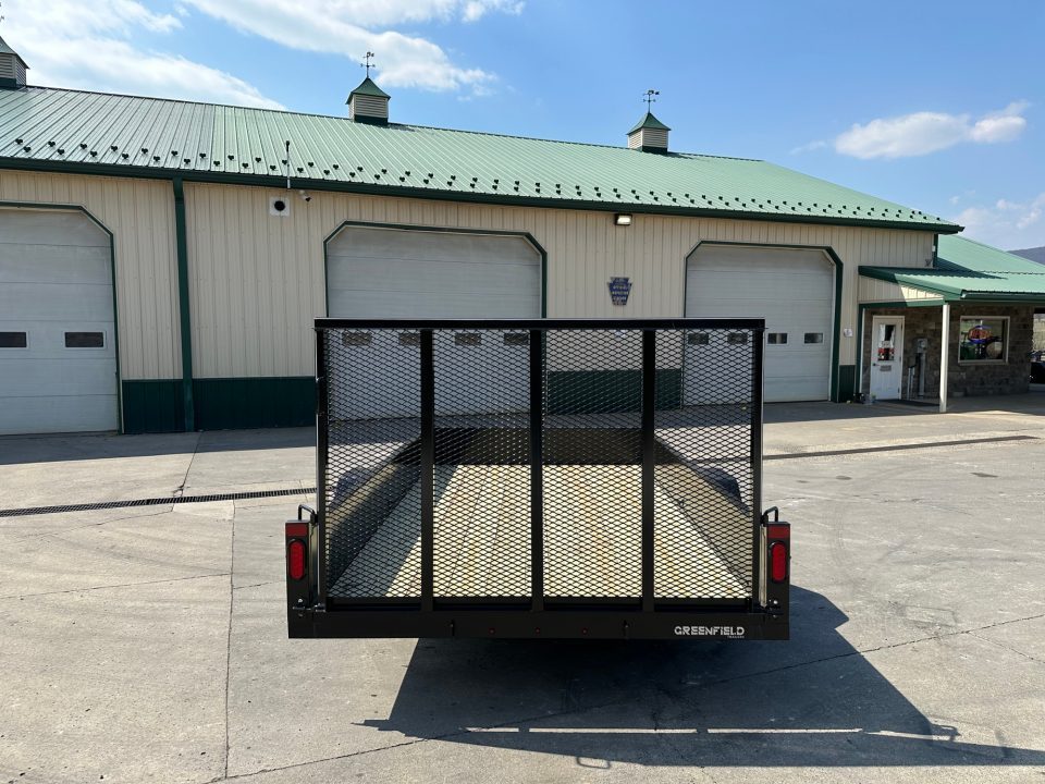 New Greenfield Trailers 12' Single Axle Utility - Solid Steel Sides