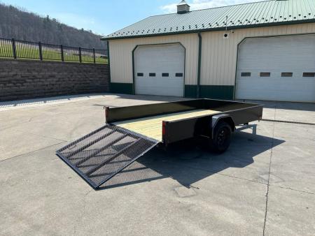 New Greenfield Trailers 12' Single Axle Utility - Solid Steel Sides