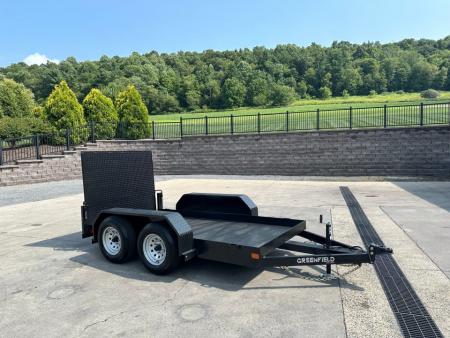 New Greenfield Trailers 10' Scissor Lift - Diamond Plate Floor