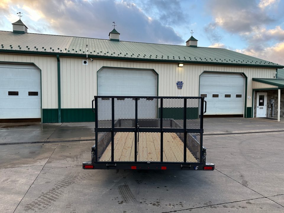 New Diamond C 12' Premium Single Axle Utility (PSA) - Mesh Sides