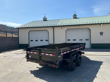 New PJ Trailers 14' Low-Pro Dump - 24" Sides (DL)