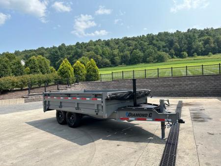 New Diamond C 14' DOD Deckover Dump - Fold Down Sides