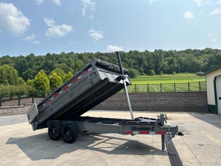 New Diamond C 14' DOD Deckover Dump - Fold Down Sides