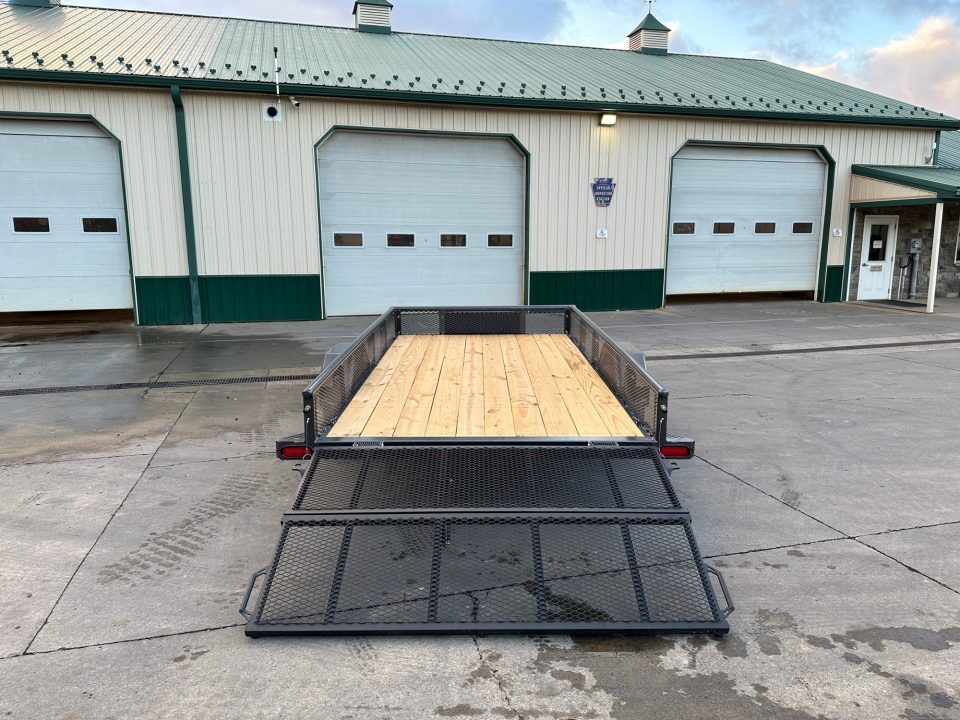 New Diamond C 12' Premium Single Axle Utility (PSA) - Mesh Sides