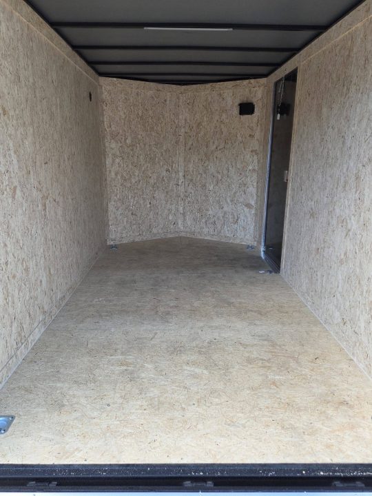 New 2026 Covered Wagon Trailers 7x12 extra height cargo trailer with rear ramp black Cargo / Enclosed Trailer