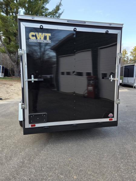 New 2026 Covered Wagon Trailers 7x12 extra height cargo trailer with rear ramp black Cargo / Enclosed Trailer