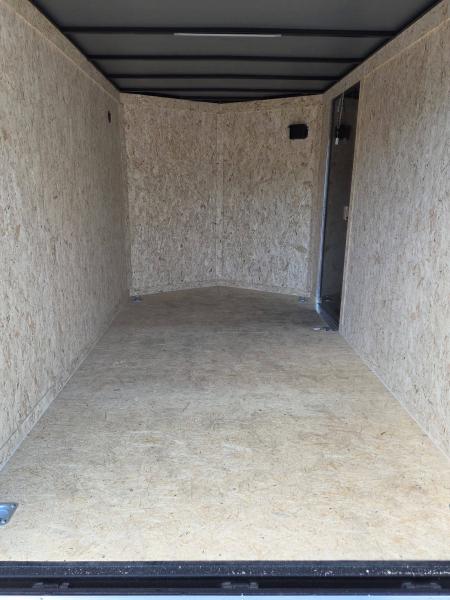 New 2026 Covered Wagon Trailers 7x12 extra height cargo trailer with rear ramp black Cargo / Enclosed Trailer