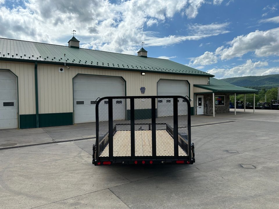 New PJ Trailers 12' Single Axle Utility (U7) - Side ATV Ramps