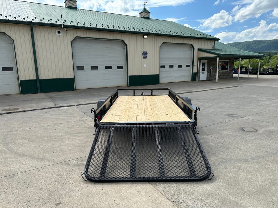New PJ Trailers 12' Single Axle Utility (U7) - Side ATV Ramps