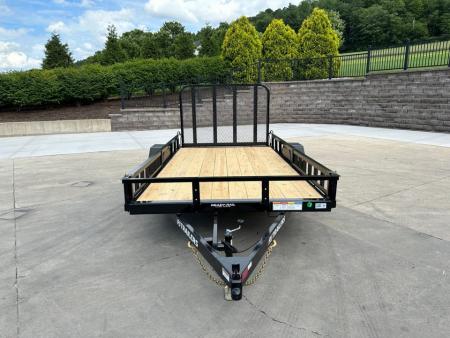 New PJ Trailers 12' Single Axle Utility (U7) - Side ATV Ramps