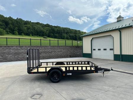 New PJ Trailers 12' Single Axle Utility (U7) - Side ATV Ramps