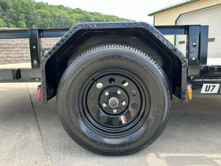 New PJ Trailers 12' Single Axle Utility (U7) - Side ATV Ramps