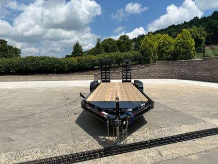 New Load Trail 20' I-Beam Equipment Trailer - Fold-up Ramps - 10K