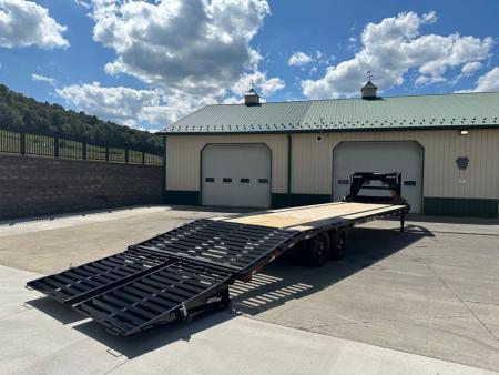 New PJ 30' Low-Pro Quest Series Gooseneck w/Monster Ramps