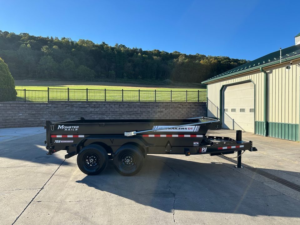 New PJ Trailers 14' Low-Pro Telescopic Dump (DT) - VOYAGER Package