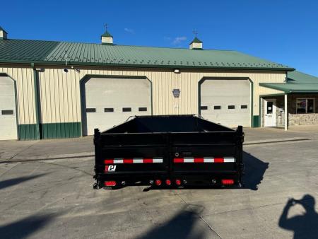 New PJ Trailers 14' Low-Pro Telescopic Dump (DT) - VOYAGER Package