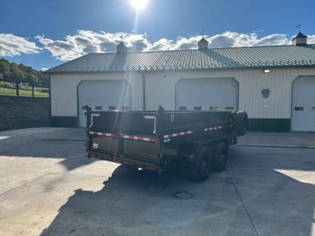 New PJ Trailers 16' DE HD Low-Pro Dump - 36" Sides - 10,000 lb. Axles