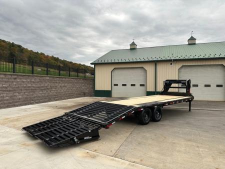 New PJ 25' Low-Pro Quest Series Gooseneck w/Monster Ramps