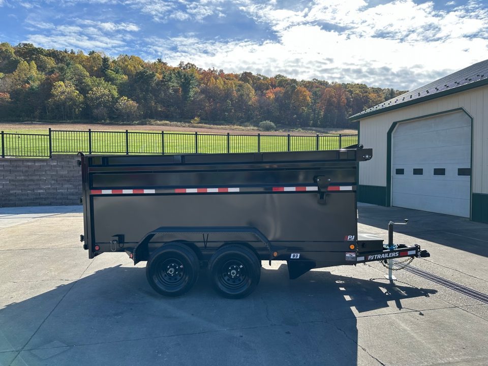 New PJ Trailers 12' Medium Duty Dump (D3) - 48" Sides