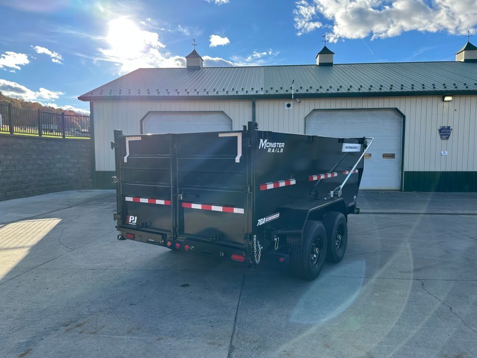 New PJ Trailers 14' Low-Pro Telescopic Dump (DT1) - 48" Sides - VOYAGER PACKAGE