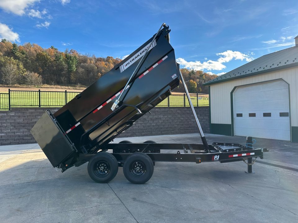 New PJ Trailers 14' Low-Pro Telescopic Dump (DT1) - 48" Sides - VOYAGER PACKAGE