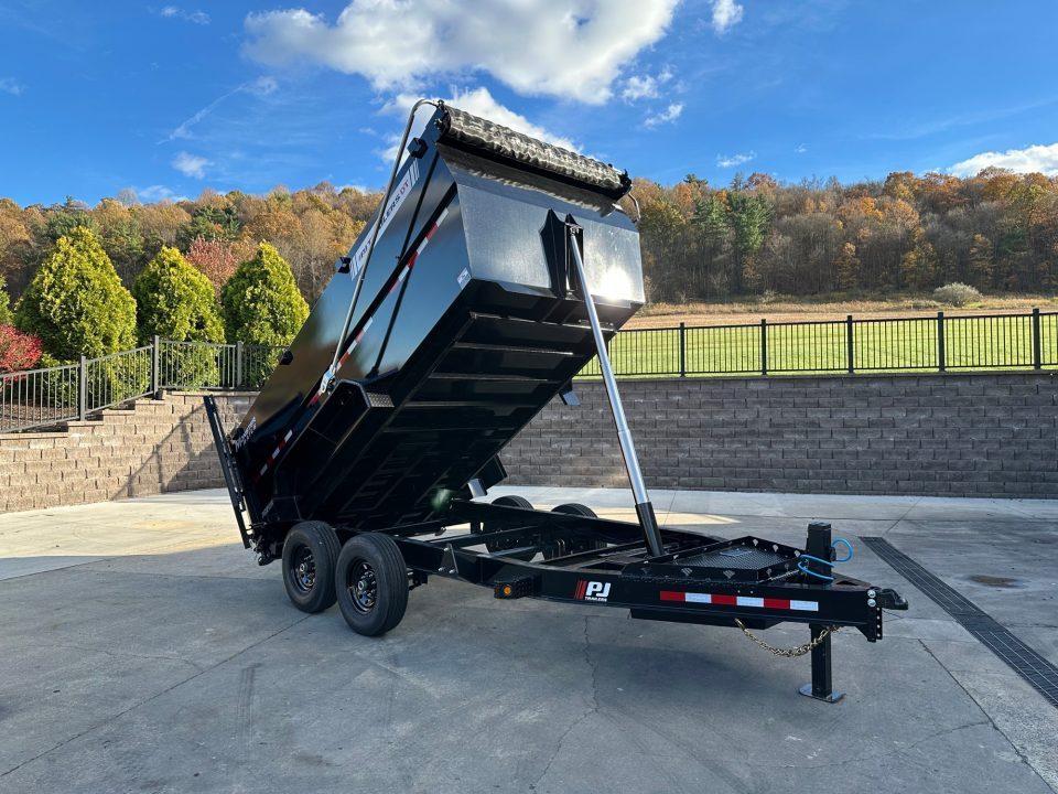 New PJ Trailers 14' Low-Pro Telescopic Dump (DT1) - 48" Sides - VOYAGER PACKAGE
