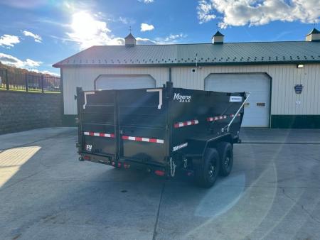 New PJ Trailers 14' Low-Pro Telescopic Dump (DT1) - 48" Sides - VOYAGER PACKAGE