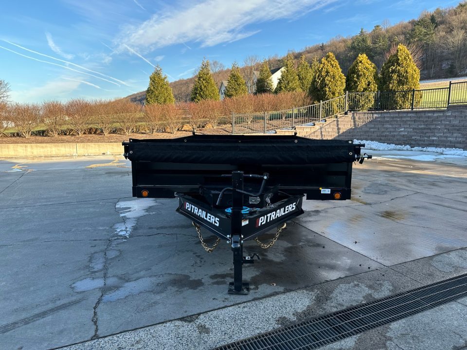 New PJ Trailers 14' Deckover Dump w/Fold-Down Sides (D8)