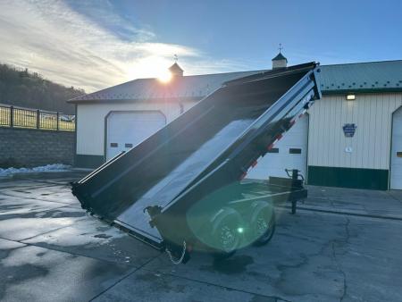 New PJ Trailers 14' Deckover Dump w/Fold-Down Sides (D8)