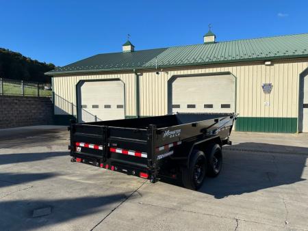 New PJ Trailers 14' Low-Pro Telescopic Dump (DT) - VOYAGER Package