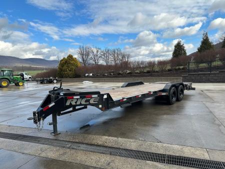 Used 2024 Rice Trailers 24' Equipment Trailer -