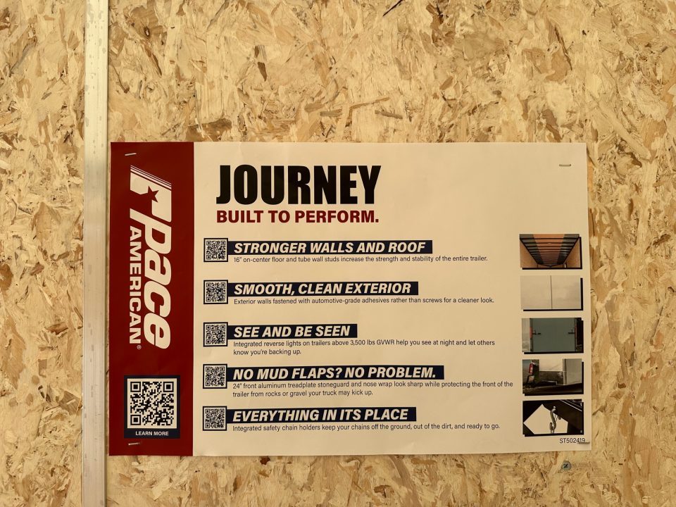 New Pace American 7'x16' Rear Ramp Door (Journey SE)