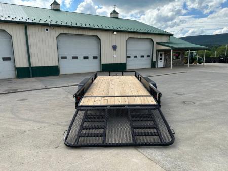 New PJ Trailers 16' Tandem Axle Utility (UL) - HD Mesh Gate